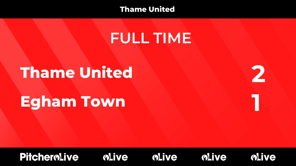 FULL TIME: Thame United 2 - 1 Egham Town
#THAEGH #Pitchero
thamefootball.co.uk/teams/51320/ma…