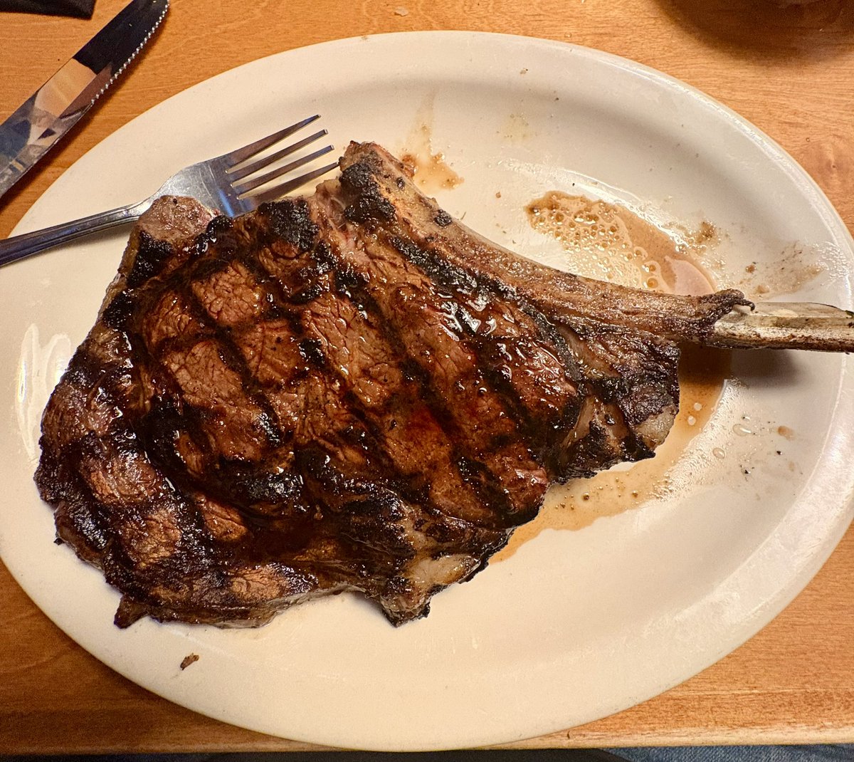 20 oz ribeye 🥩 cooked to perfection