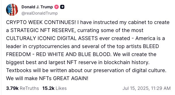 Bober_xyz's tweet image. Hey @realDonaldTrump,
We are waiting to be part of Strategic NFT Reserve.
