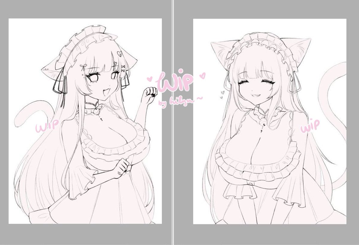 i_lily_u's tweet image. (very) low quality wip, but say it's cute to make me happy ₍^. .^₎Ⳋ