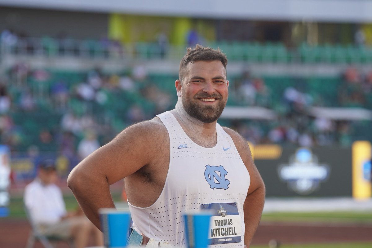 UNCTrack_Field's tweet photo. More than meets the 👀

The NCAA Runner Up in the men's shot put made noise, shattering records and shining on the highest stage while balancing the academic rigors of a master's in accounting. 

#GoHeels 
https://t.co/mOBYxJ7jZZ https://t.co/7qhEdE9dQ2