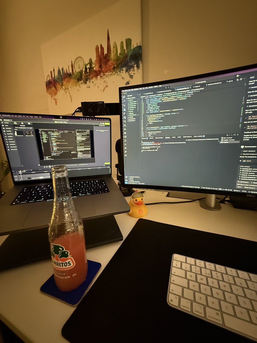 Liam Hampton ✈️ ☁️ (@liamchampton) on Twitter photo My Tuesday night is rocking 🤘🏼 lots of <a href="/code/">Visual Studio Code</a> and video recording going on here. The Mexican soda and rubber duck are paid actors My Tuesday night is rocking 🤘🏼 lots of <a href="/code/">Visual Studio Code</a> and video recording going on here. The Mexican soda and rubber duck are paid actors