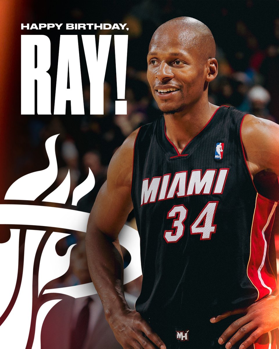 MiamiHEAT's tweet image. One of the best sharpshooters to ever do it 🎯
Enjoy your day, Ray!