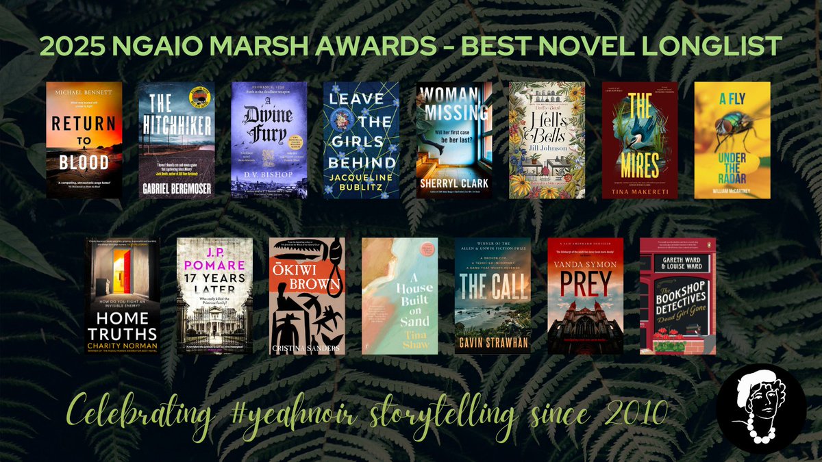 Ngaio Marsh Awards (@ngaiomarshaward) on Twitter photo Fifteen years, fifteen stories: 2025 Ngaio Marsh Award for Best Novel longlist revealed: kiwicrime.blogspot.com/2025/07/fiftee…
#yeahnoir <a href="/NZSocAuthors/">NZ Society of Authors</a> <a href="/BooksellersNZ/">Booksellers Aotearoa</a> Fifteen years, fifteen stories: 2025 Ngaio Marsh Award for Best Novel longlist revealed: kiwicrime.blogspot.com/2025/07/fiftee…
#yeahnoir <a href="/NZSocAuthors/">NZ Society of Authors</a> <a href="/BooksellersNZ/">Booksellers Aotearoa</a>