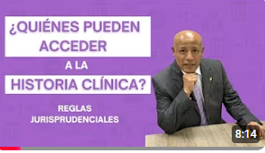Reglas jurisprudenciales de acceso a la historia clínica y personas que pueden acceder a la historia clínica.

Nelson Saray Botero
Presidente del Tribunal Superior de Medellín

instagram.com/reel/DMJOYMpsK… 

youtube.com/watch?v=CFjqMT…