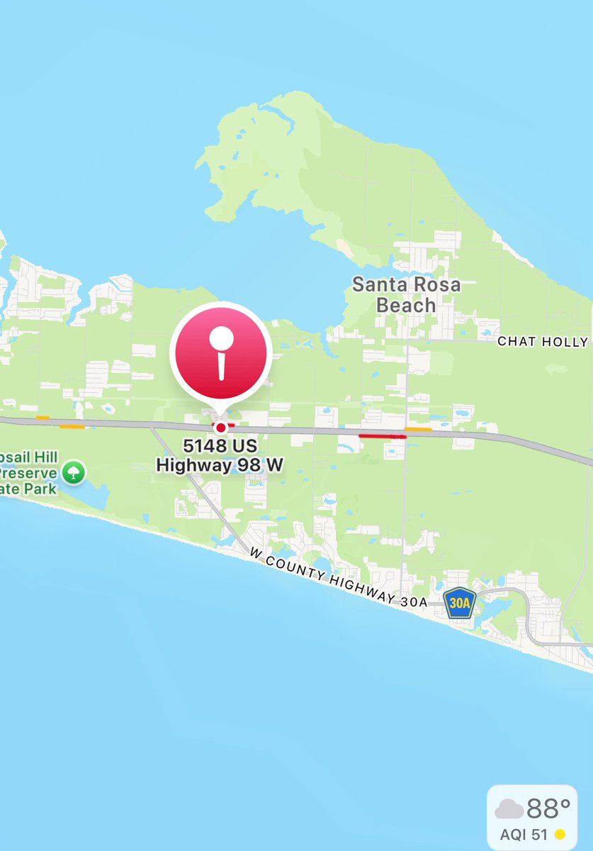 WCSOFL's tweet image. WESTBOUND HIGHWAY 98 SHUT DOWN NEAR DON BISHOP ROAD FOLLOWING OIL SPILL
@WCSOFL is on scene of an oil spill that has shut down westbound Highway 98 near Don Bishop Road.
Drivers are asked to use extreme caution and expect delays in the area.