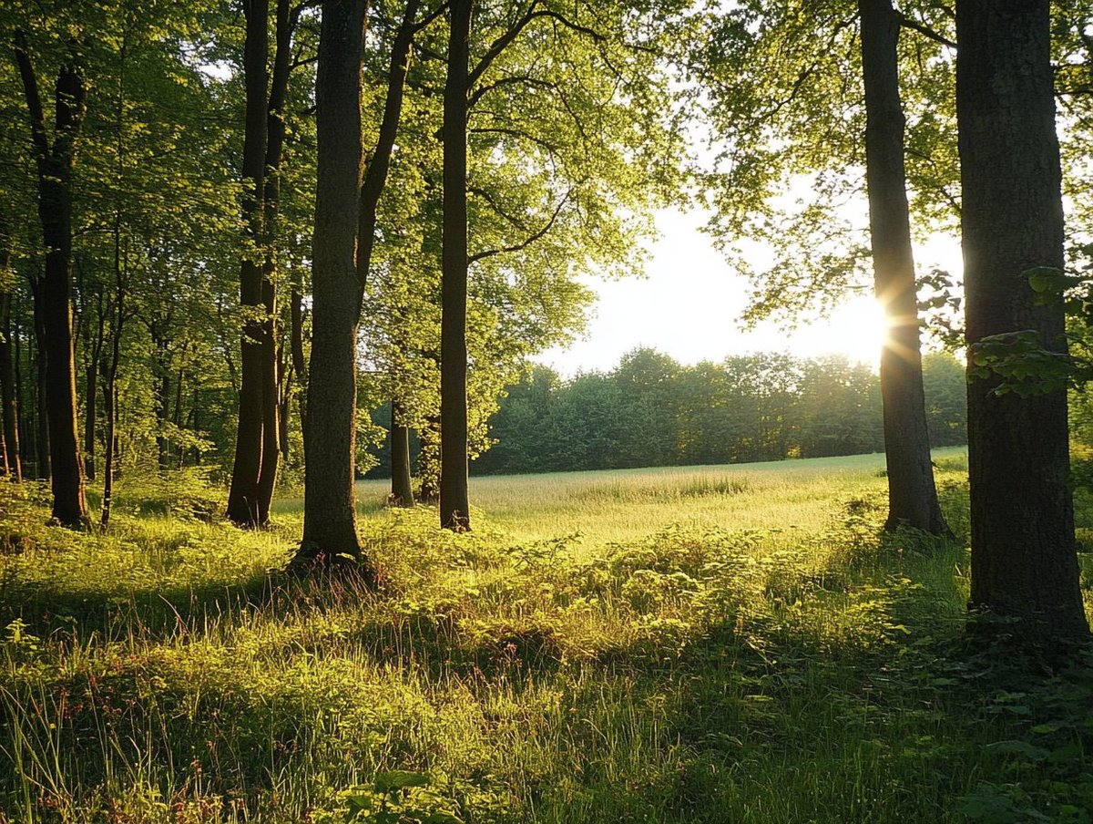 beautiful view of a clearing
