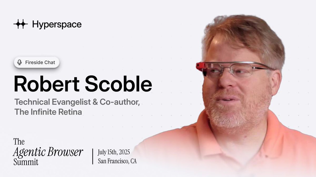 The Agentic Browser Summit, tonight in San Francisco at Shack 15. 

Fireside Q&amp;A with Robert Scoble