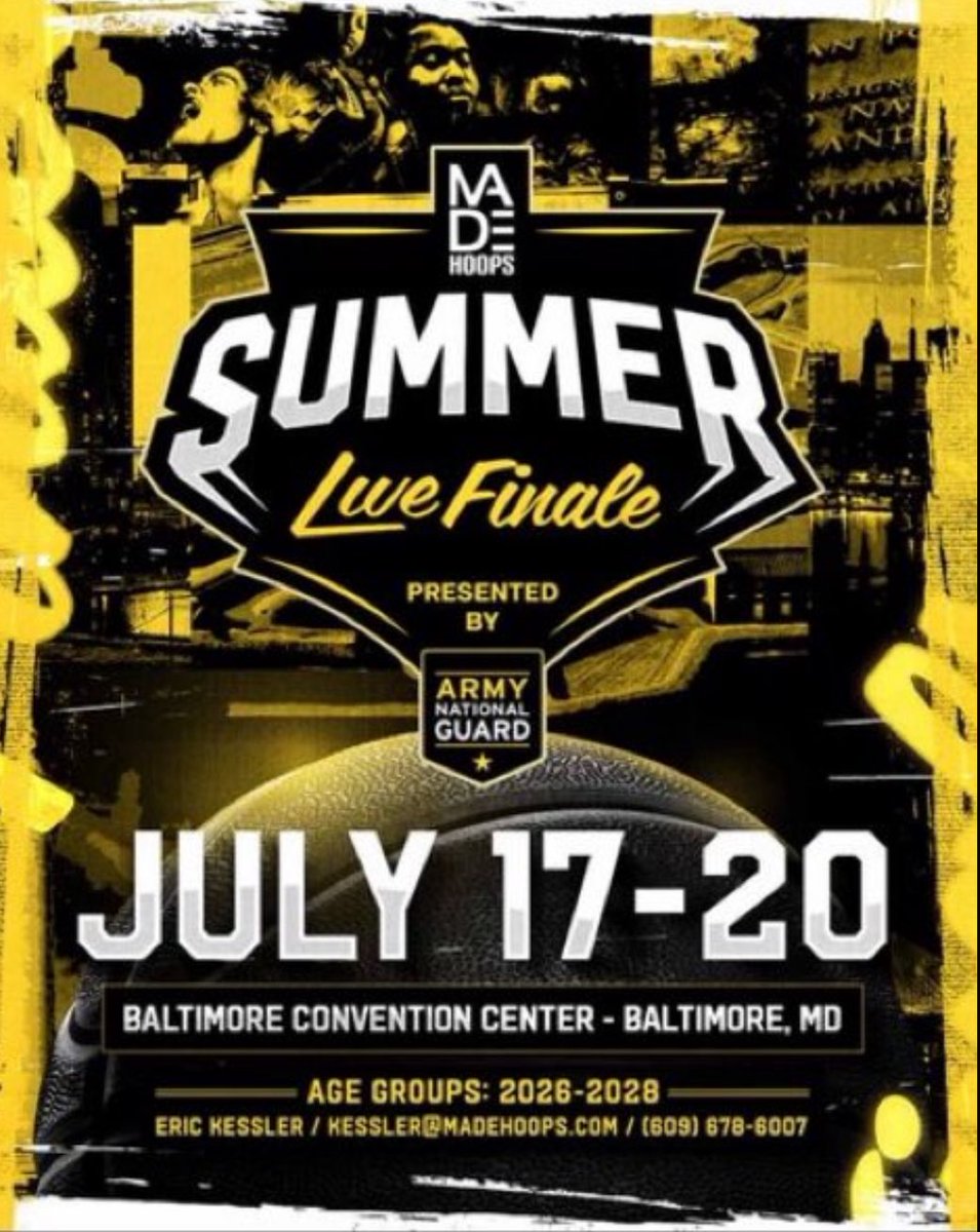 Our scouts will be in the building for made hoops summer live finale send schedules so we can check you out!!
