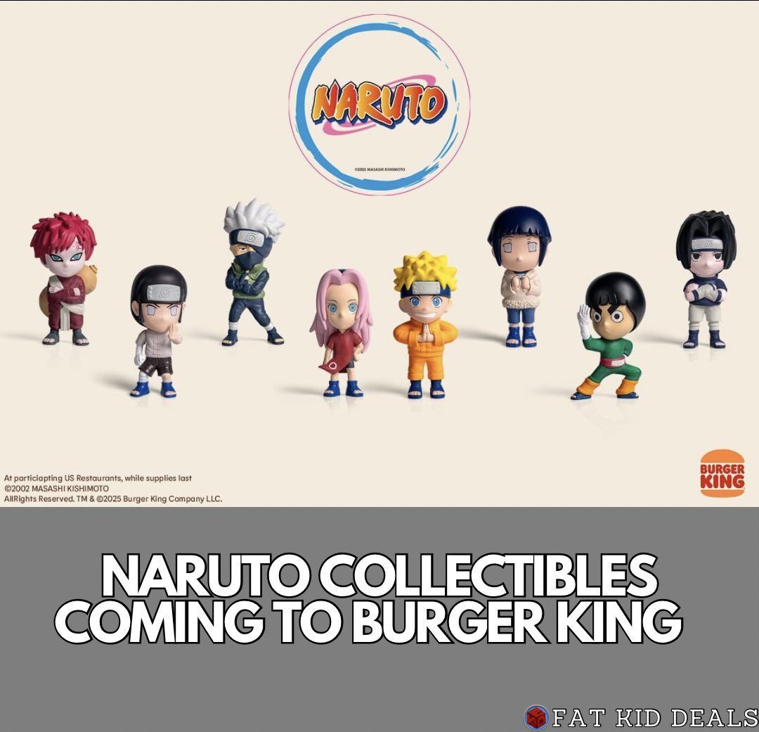 Naruto collectible figures coming to Burger King kids meals July 21