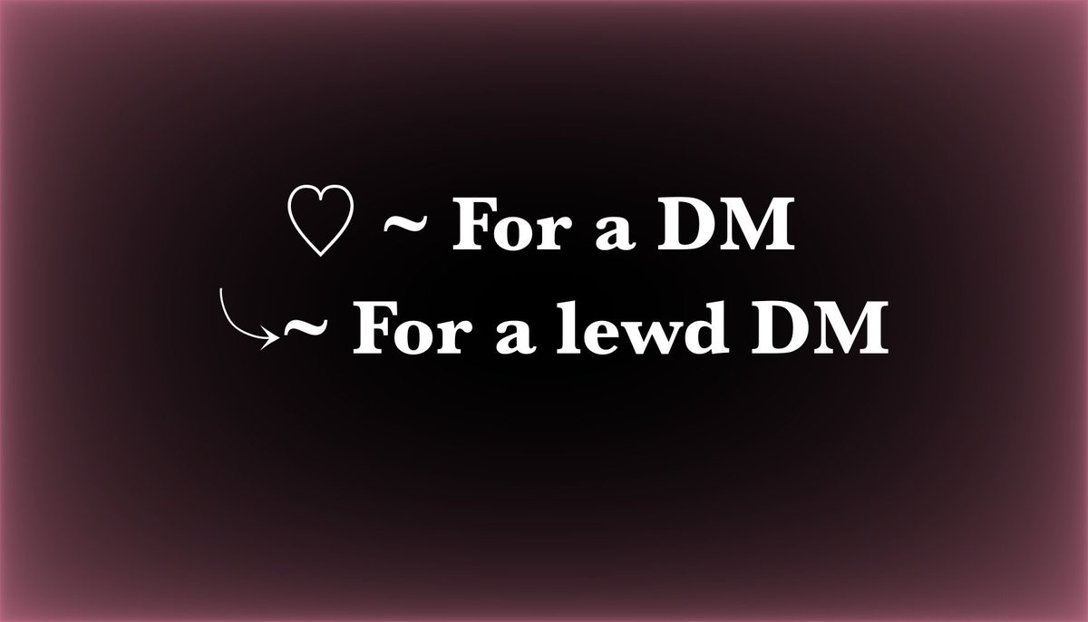// All in character, ofc.

Female muses only~

#NSFW ⥍ #LewdRP