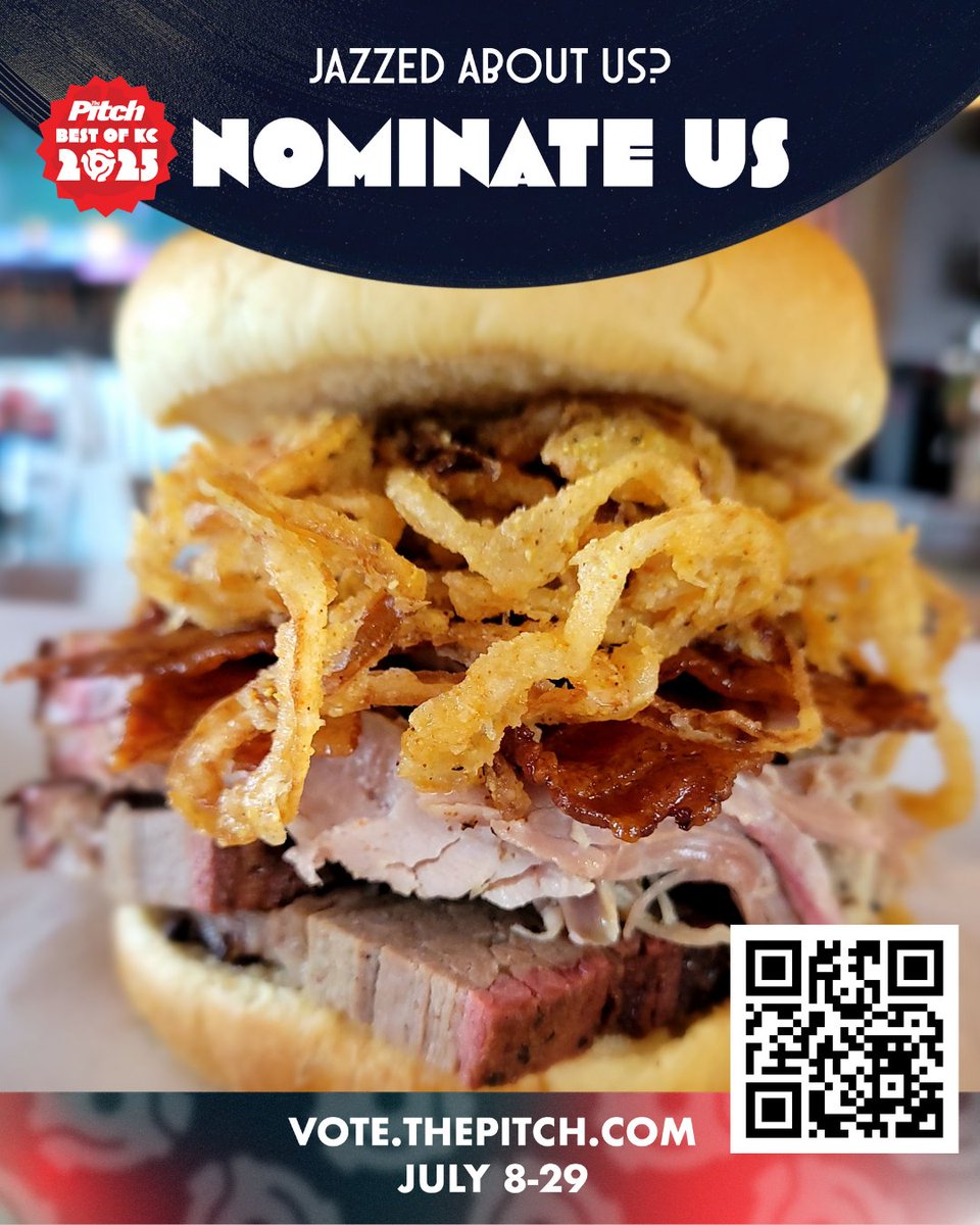 Love us, nominate us! So many thing to nominate Crazy Good Barbeque for Best Brisket, Best Sandwich, Best Ribs and the list goes on.
vote.thepitchkc.com/barbecue