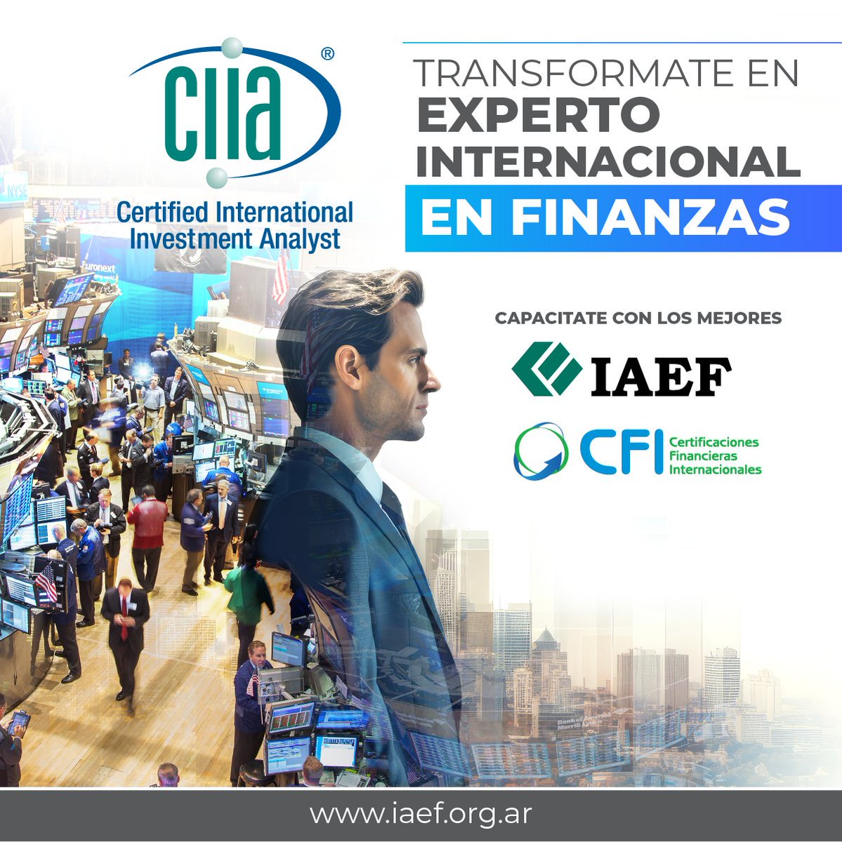 🥇💯 De principiante a experto: capacitate con el CIIA!
Certificá tu Idoneidad Profesional 
iaef.org.ar/certificacione…

Con un enfoque práctico, toda la teoría financiera se comprende y utiliza correctamente en situaciones complejas originadas por la demanda del mercado financiero.