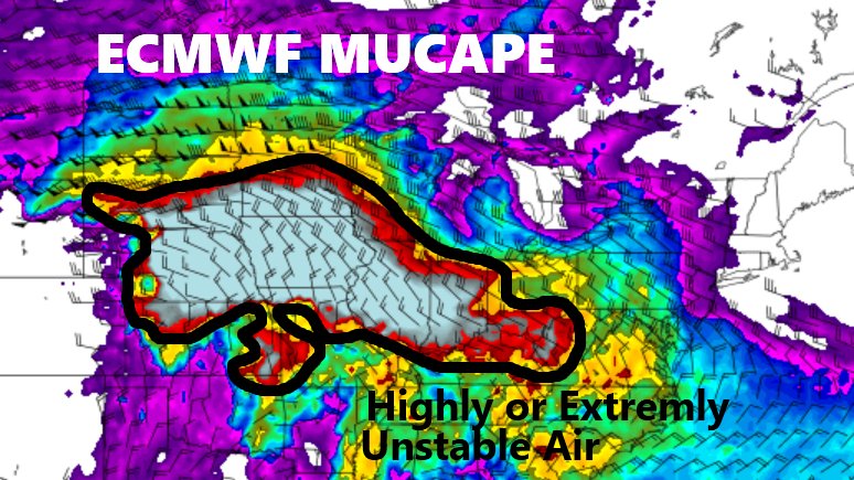 tystorm101's tweet photo. Watching this Weekend into Next Week for a pattern that can be favorable for Severe T-storm Clusters across the Midwest into the OH Valley. Air will be Hot and Very Humid as Dewpoints may reach 80 degrees from time to time which leads to tons of Storm Fuel overlapping the NW Flow https://t.co/kWKcOwheyx