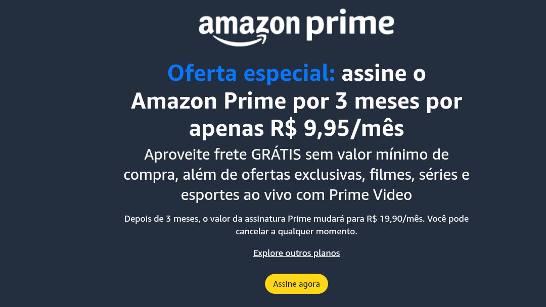 Teste se sua conta é elegível: amzn.to/3IuyhGA . #primeday