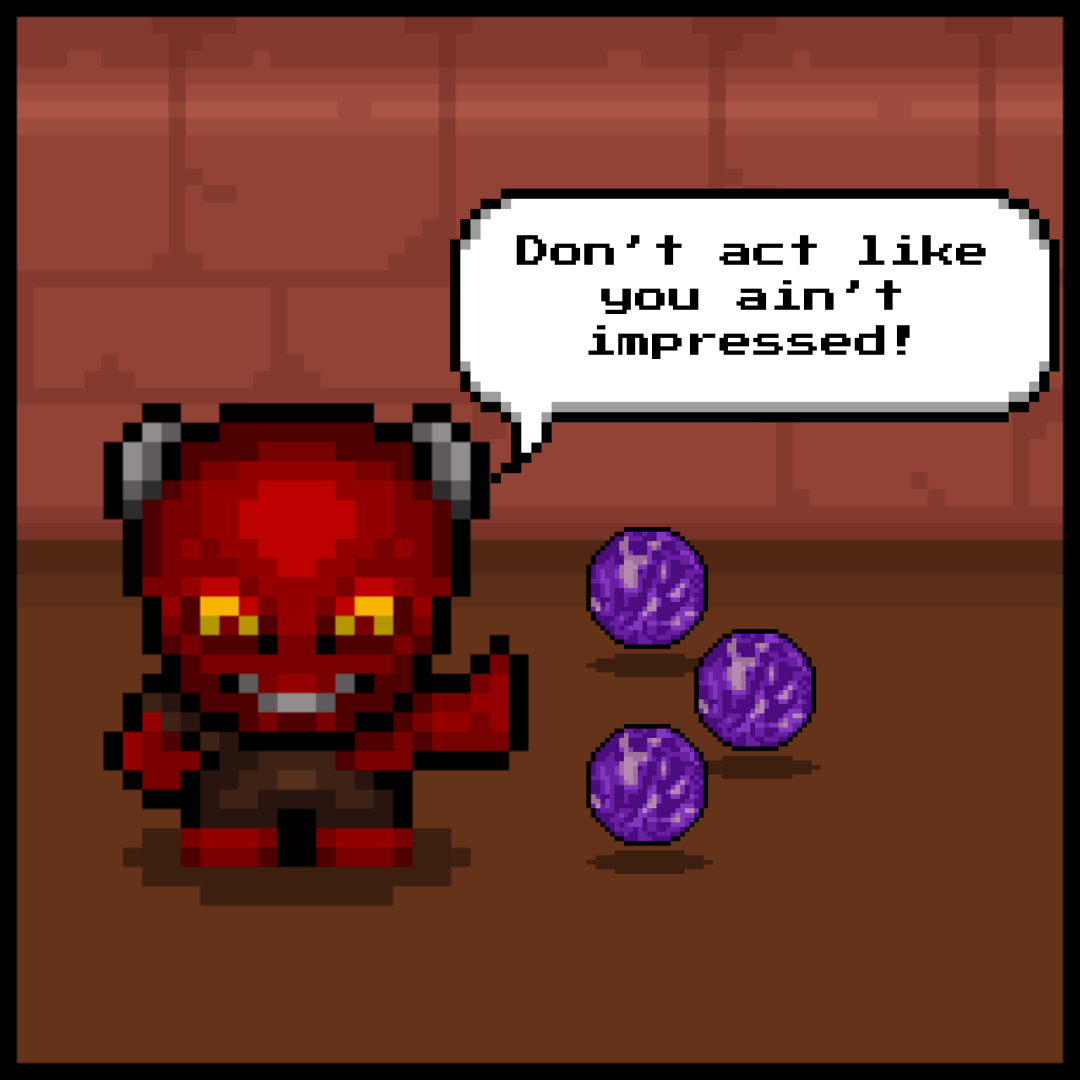 MIPixelStudios's tweet photo. Little Devil Page 34 is published!
Little Devil’s throwing shade and slime — but Slobbermaw isn’t impressed. This boss fight just keeps getting messier! 😈💥 #IndieComic #PixelArt #Webcomic #GameDev #LittleDevilComic https://t.co/pfbJMTrQtl