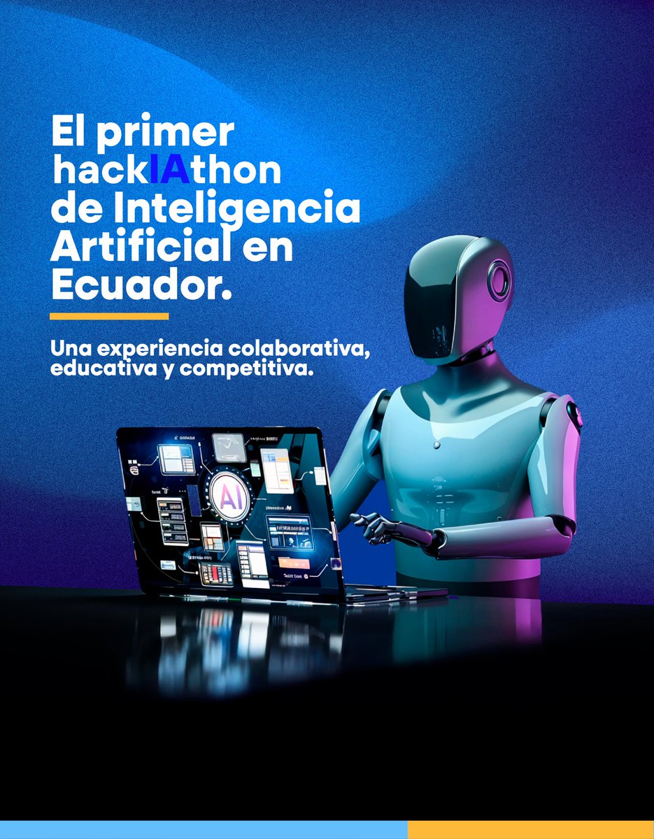 EpicoGye's tweet photo. Participa en el primer #HackIAthon de Ecuador y desarrolla un agente de IA capaz de resolver desafíos reales. 🚀
En este reto tendrás que desarrollar un agente de Inteligencia Artificial con un equipo de 3 integrantes.
Regístrate en: https://t.co/NCrxkCuQ0L https://t.co/xtJqKEpirQ
