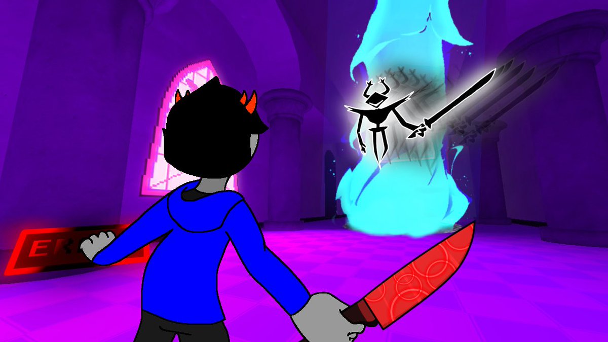 ArachnidsGrip17's tweet image. Me vs The Roaring Knight (1/2) (possible 3)
/
(Yes, my Darkworld form is a Homestuck inspired Troll)
#Deltarune #TheRoaringKnight
