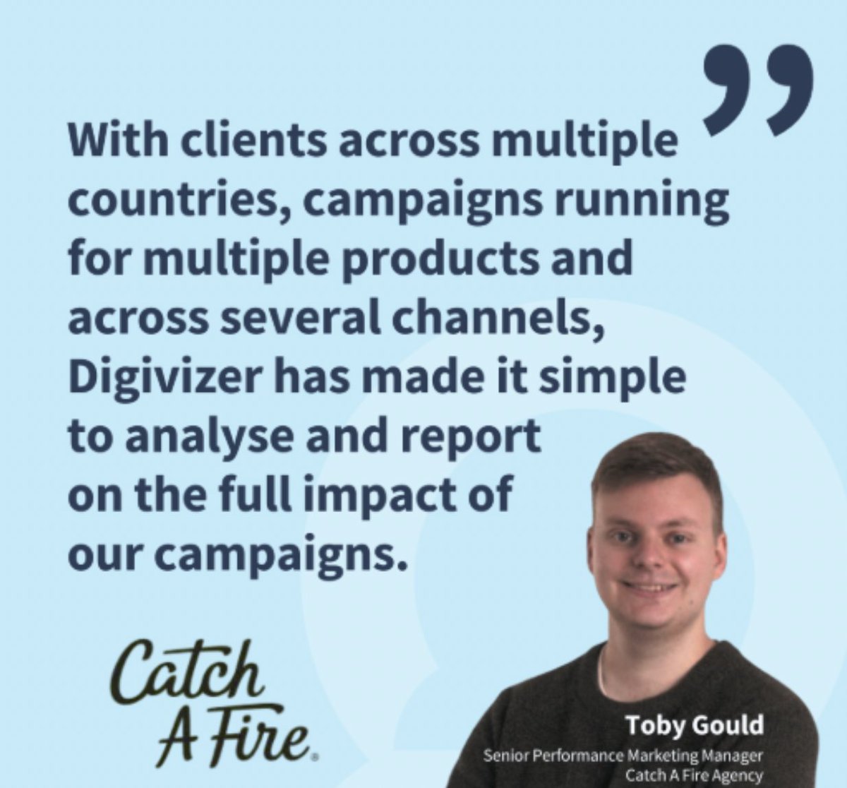 Agencies juggle a lot: clients, channels, markets, metrics. It’s why we focus on making insights clearer and impact stronger. Grateful to support teams like Toby Gould’s at <a href="/CatchAFire_UK/">Catch A Fire Agency</a> Fire to deliver, grow and build trust.