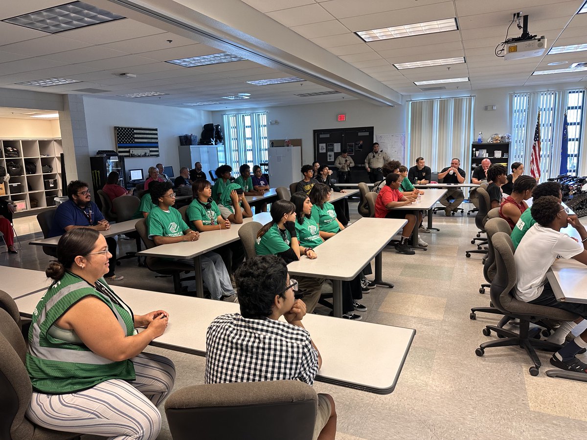 LVMPDSCAC's tweet image. The Citizens Youth Police Academy (CYPA) had a fun afternoon meeting and learning about our K-9, SWAT, and Drone units.
