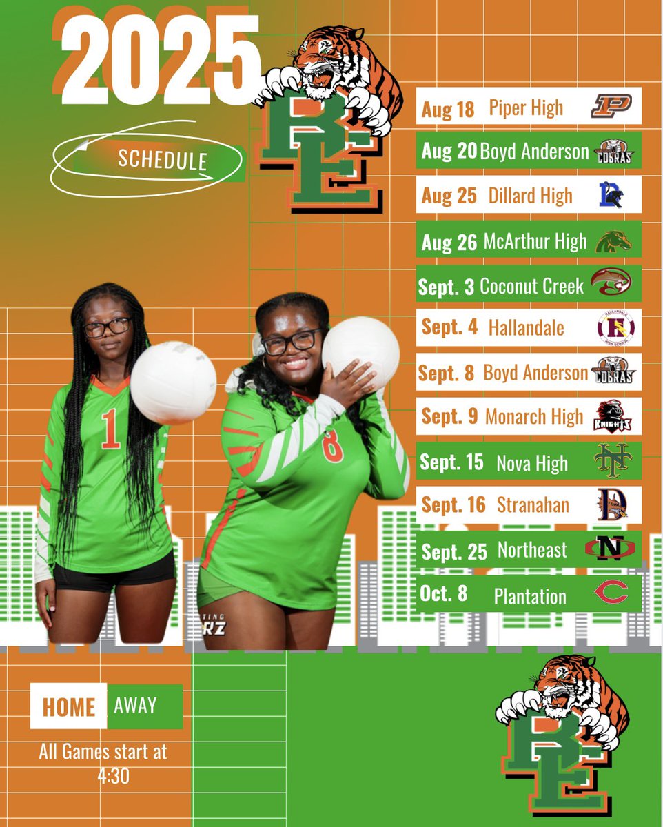 CoachT1920's tweet image. 2025 Girls volleyball schedule