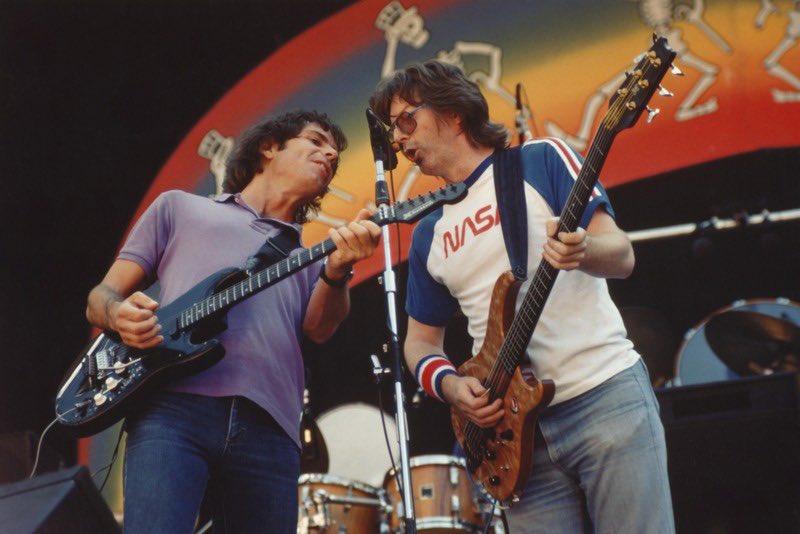 GratefulDead's tweet image. On this day in 1984, the Dead wrapped a three-night run at Berkeley’s Greek Theatre. It was a standout stretch of shows with the first night, featured in the ‘Enjoying the Ride’ box set, included a 17-minute “Dark Star.” Night two brought out Matt Kelly on harmonica for “Little…