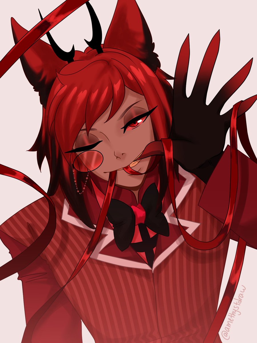 amethystdraw_'s tweet photo. I'm pretty sure I've used Alastor in every possible way https://t.co/QBXph60xli