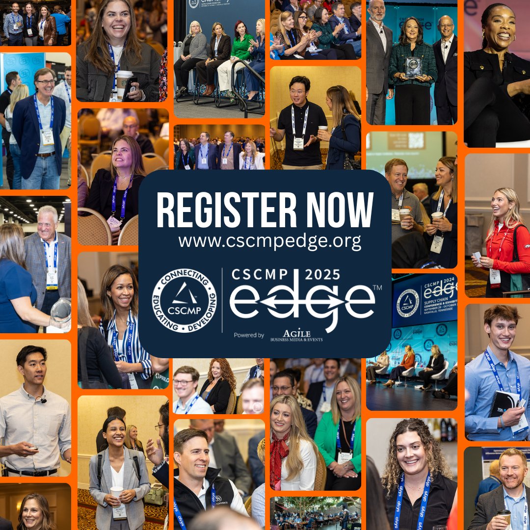 CSCMPEDGE's tweet image. From AI breakthroughs to global disruptions, EDGE 2025 is where the future of supply chain takes shape.
🎯 Save $400 with code ACTFAST400 — now through July 31!
🔗 Register now: cscmpedge.org/website/81276/…