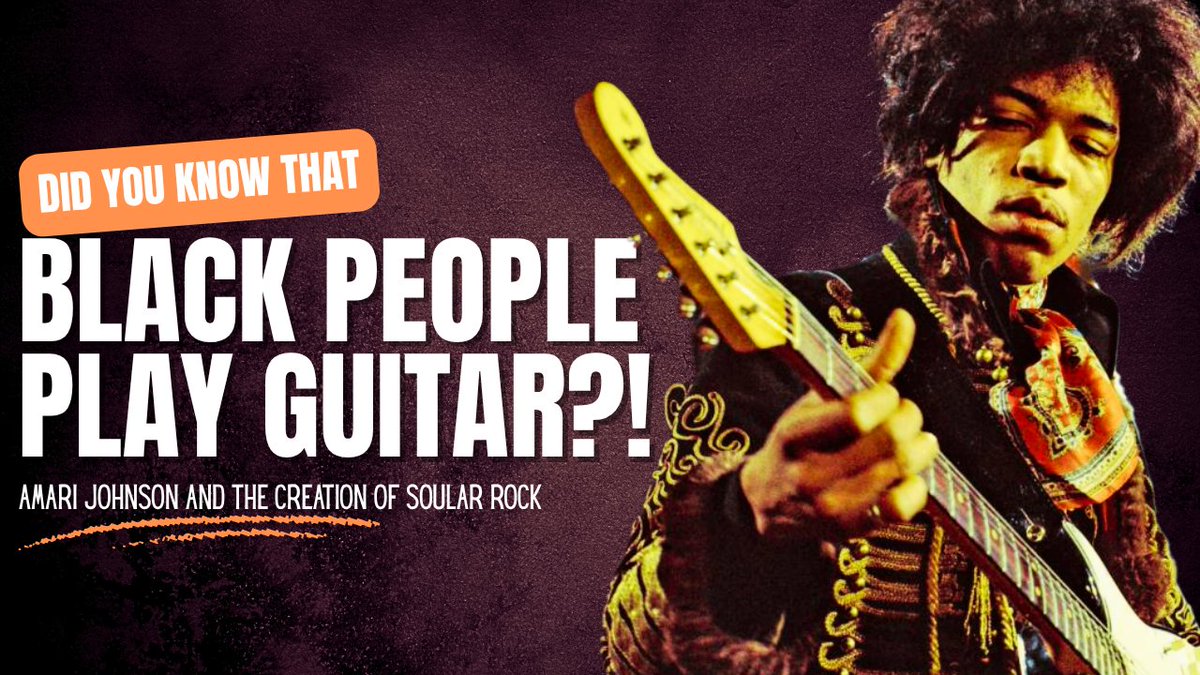 IMIXWHATILIKE's tweet image. 👀‼️Black People Play Guitar! The Search for Soular Rock with Amari Johnson youtu.be/k-N4ZT8qY1A?si…