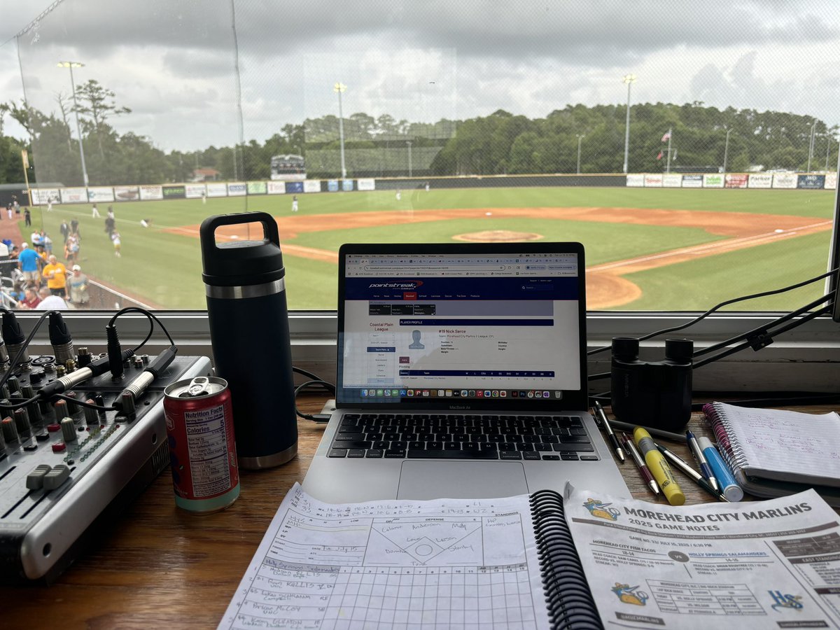 Lance Williams (@lancewilliamstv) on Twitter photo The Morehead City Fish Tacos (18-14) host the Holly Springs Salamanders (14-16)! MHC looking for the season sweep 🧹
First pitch at 6:30pm! Catch <a href="/c_dahms/">Christian Dahms</a> and I on the call!
📺 FloSports ($) The Morehead City Fish Tacos (18-14) host the Holly Springs Salamanders (14-16)! MHC looking for the season sweep 🧹
First pitch at 6:30pm! Catch <a href="/c_dahms/">Christian Dahms</a> and I on the call!
📺 FloSports ($)