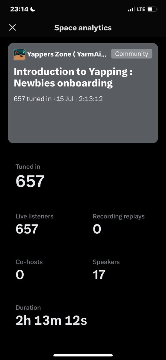 Prymex.eth (@emekaoghali) on Twitter photo Thank you guys for joining the space, a massive space 🥹🙂↔️
657 people joined , I’m so shocked .
Thank you every, speakers, co-host <a href="/Emmacrpto/">Emmacrpto 🖤💪</a> , see you all on the side that Prints Thank you guys for joining the space, a massive space 🥹🙂↔️
657 people joined , I’m so shocked .
Thank you every, speakers, co-host <a href="/Emmacrpto/">Emmacrpto 🖤💪</a> , see you all on the side that Prints
