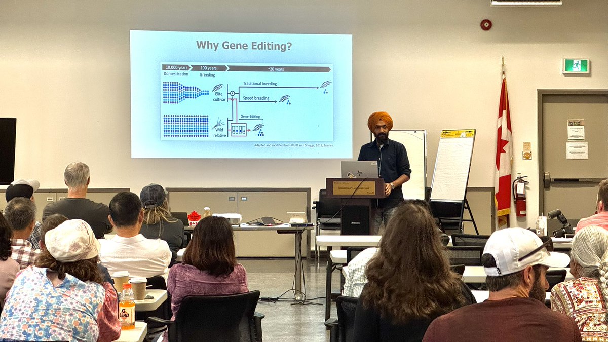 HexaploidSingh's tweet image. It was exciting to present our oat gene-editing work at Oat Day in Ottawa, @AAFC_Canada. Oat is rapidly catching up with other cereals ⚠️ 😉

@gefses_create @OatNewsletter @JaswinderMcGill