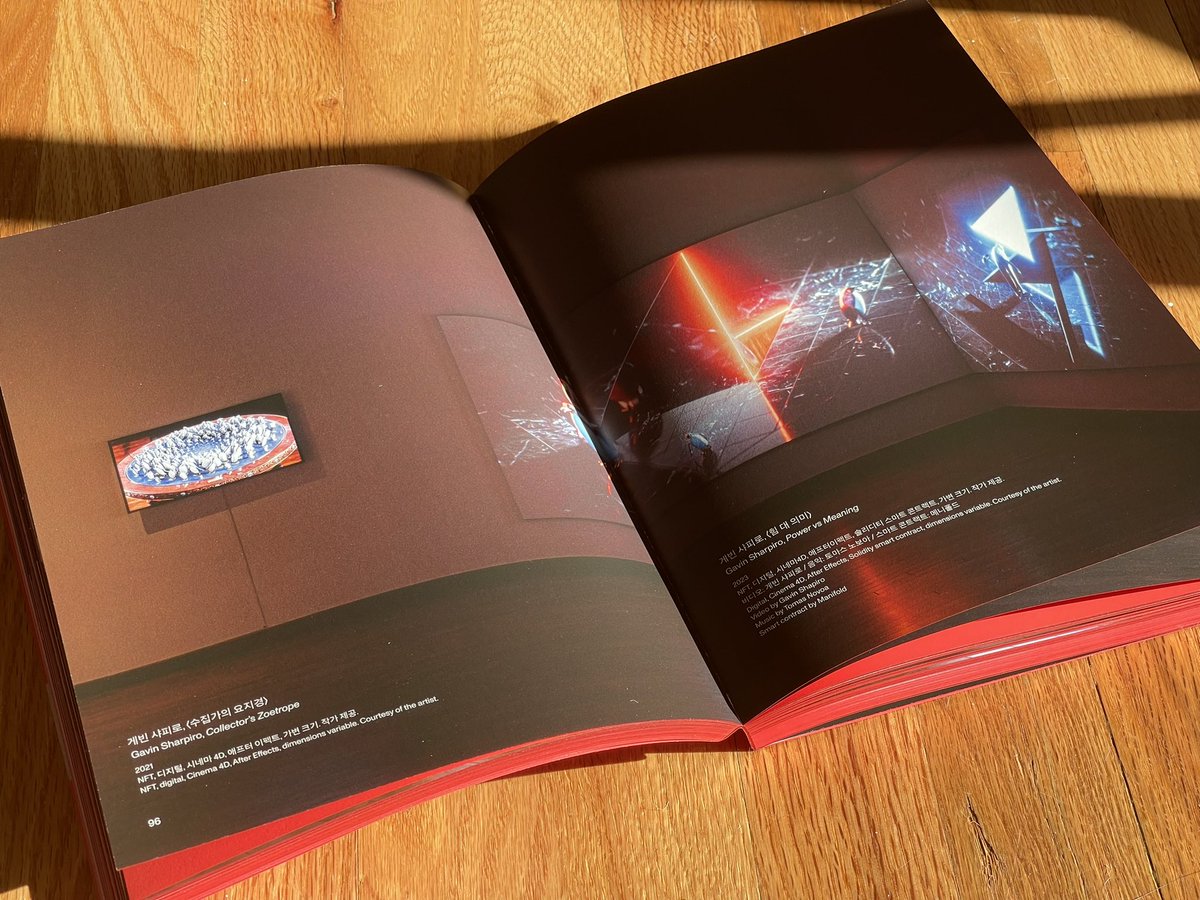 shapiro500's tweet image. Busan Museum of Contemporary Art just sent me the book for the exhibit I was in 🥹