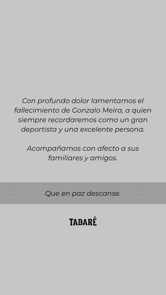 Que en paz descanses, Gonza.