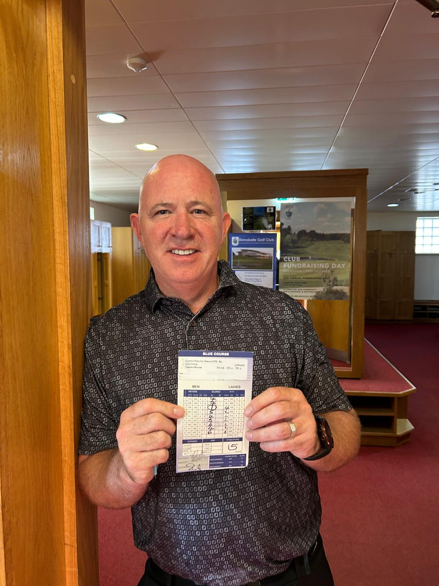 Donabate Golf Club (@donabategc) on Twitter photo ๐๐๏ธโโ๏ธ Hole-in-One Alert! ๐๏ธโโ๏ธ๐
Huge congratulations to Esmond Butler who had a hole in one on the 3rd Blue this evening during the Tuesday 9-Hole competition! โณ๐
What a moment, what a shot and what a smile! ๐
Well done Esmond, a memory to treasure forever! ๐ฅณ
#HoleInOne ๐๐๏ธโโ๏ธ Hole-in-One Alert! ๐๏ธโโ๏ธ๐
Huge congratulations to Esmond Butler who had a hole in one on the 3rd Blue this evening during the Tuesday 9-Hole competition! โณ๐
What a moment, what a shot and what a smile! ๐
Well done Esmond, a memory to treasure forever! ๐ฅณ
#HoleInOne