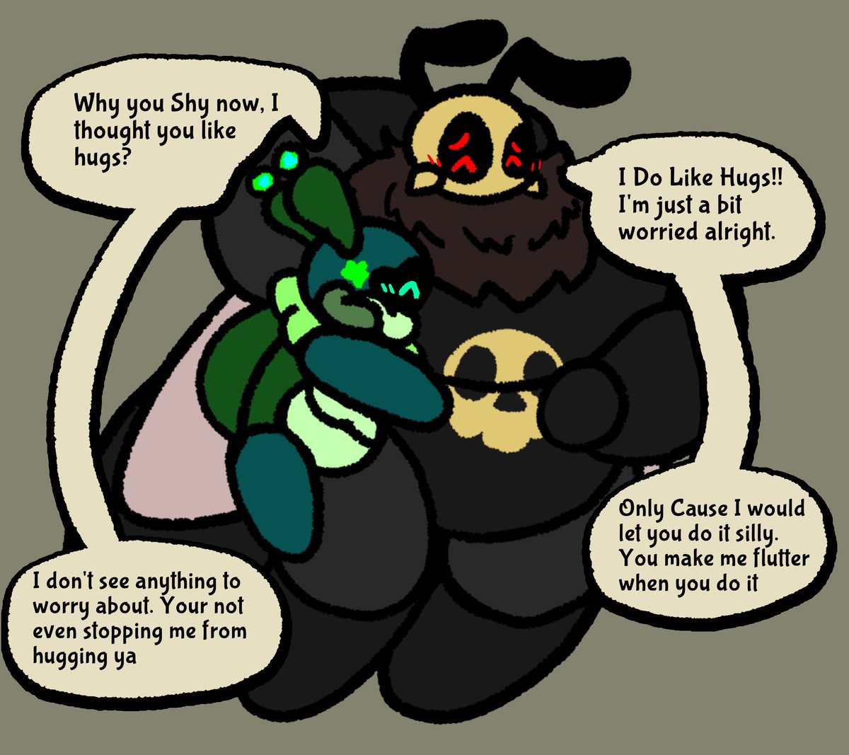 LemmyKirby's tweet photo. Shy Hug
( @Zomdgar )
[ #bugfablesoc #bugoc #bugocs #bugsona #oc #ocs #bug #beetle #wasp ] https://t.co/ujRvGBb1Yr