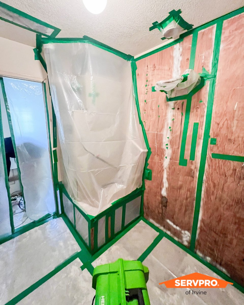 In the middle of the mess is where we do our best! SERVPRO Irvine is hard at work restoring this space step by step. Trust the process, trust the pros. #ServproIrvine