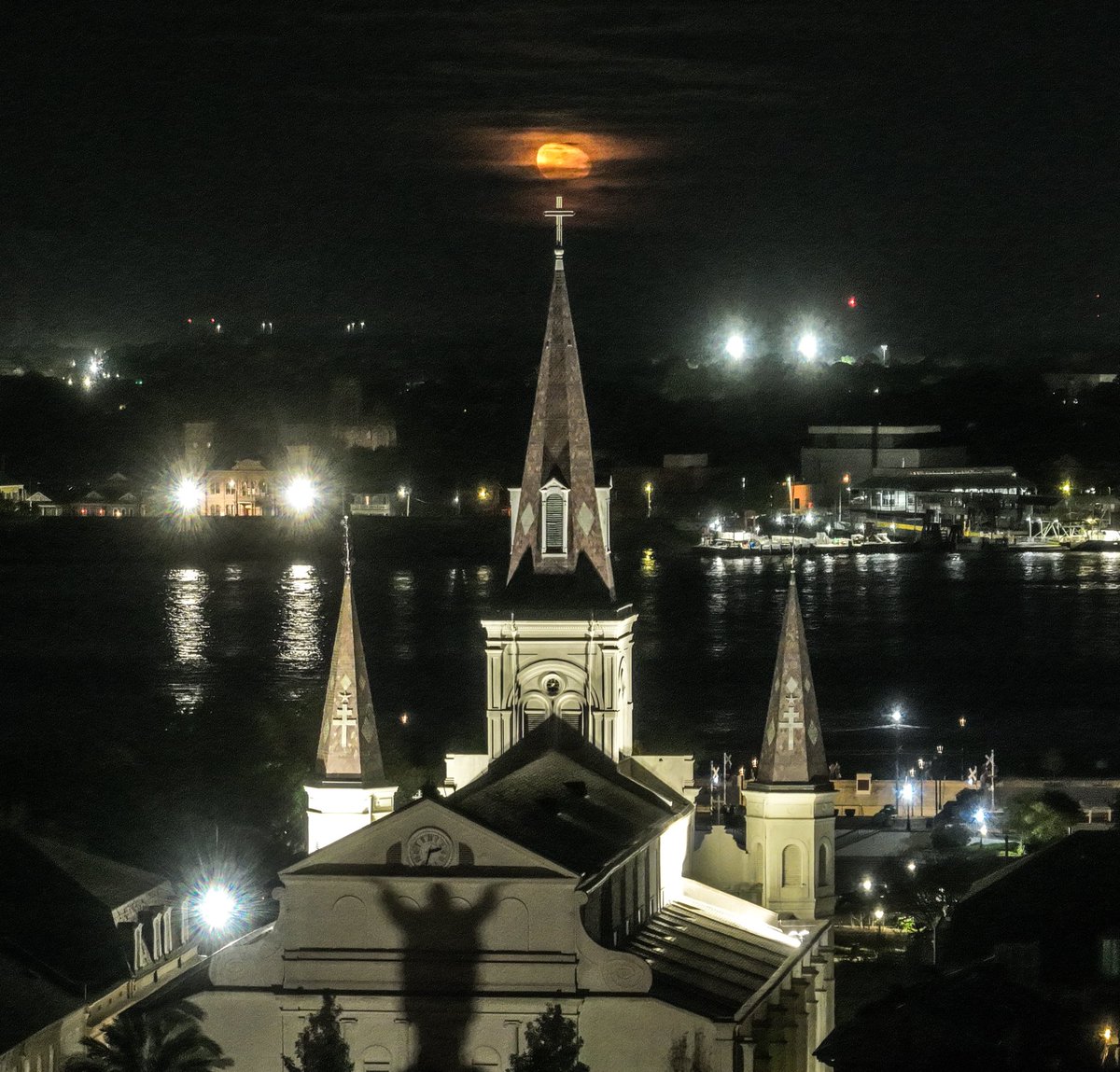 New Orleans moonrise