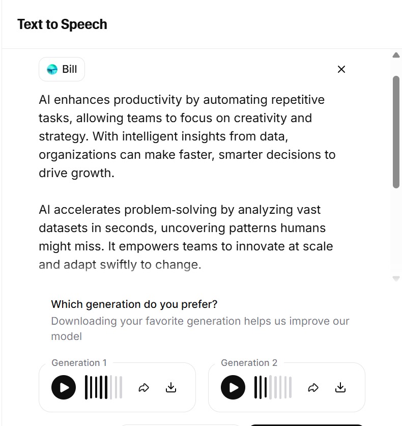 RotimiDavies's tweet image. Explored AI voiceovers with ElevenLabs—super impressed! Fast, lifelike, and flexible narration in minutes. Big thanks to @alx_africa for the experience! How would you use AI voiceovers? 🎙️ #ALX_AiSK #AI #VoiceoverTech