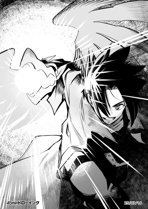 朝練46日目  
「読んでるけど描いたことないキャラ描こう」
王ドロボウJINGからジン 