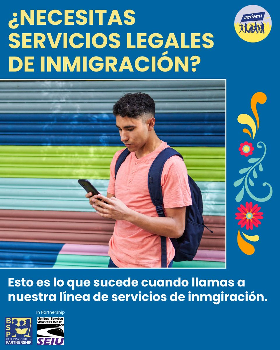 Building_Skills's tweet image. 🚨Todos los miembros de USWW @seiu_usww tienen acceso gratuito y confidencial a nuestros Servicios Legales de Inmigración (ILS) de BSP. Estamos aquí para apoyarte y conectarte con abogados de confianza y prestigio. Llama hoy mismo a nuestra línea directa para obtener más…