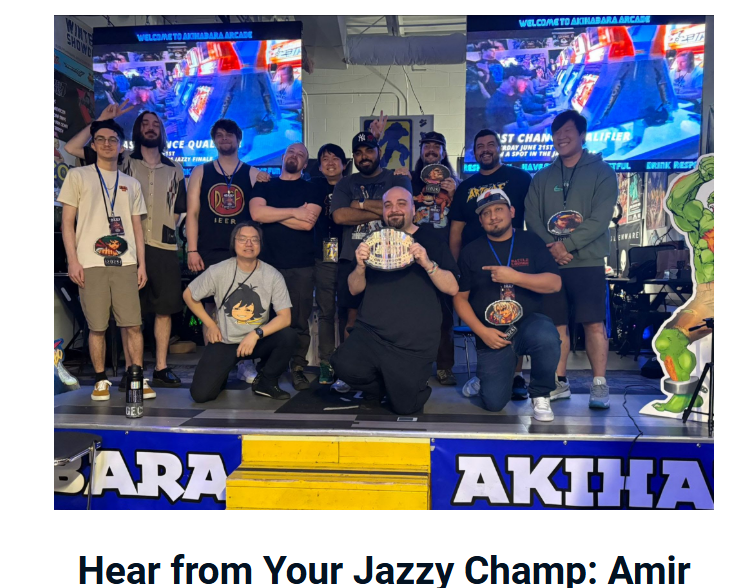 TheJazzyCircuit's tweet image. Another newsletter issue is out! This time we have an interview with the champ @Amirxl and a look forward to the 3rd Strike Open! Sign up for our newsletter at news.jazzycircuit.org!