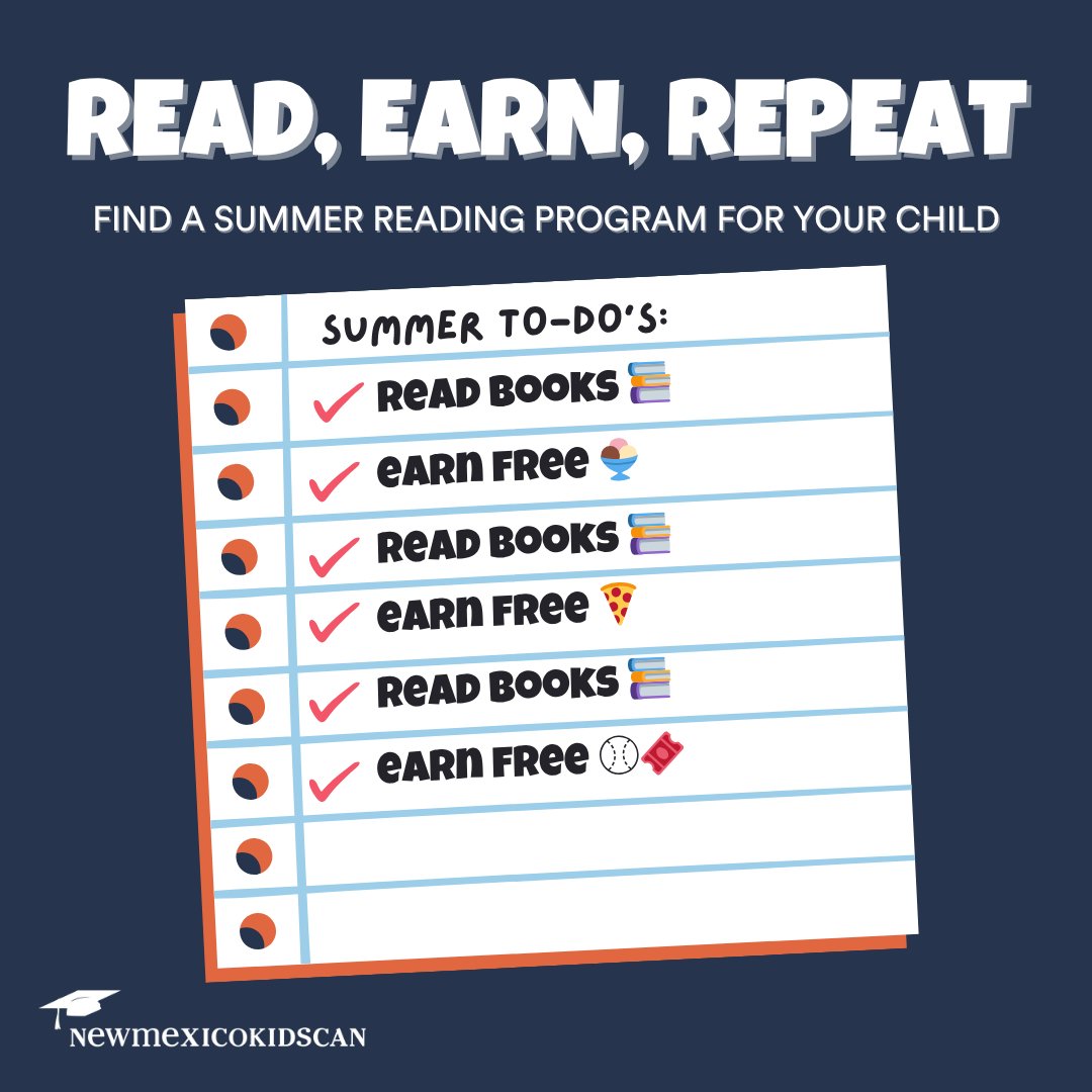 📚 Make summer learning fun with reading challenges that come with real rewards like pizza, baseball tickets, milkshakes, and more! Check out all the programs your child can join 🔗 bit.ly/44QbMDw