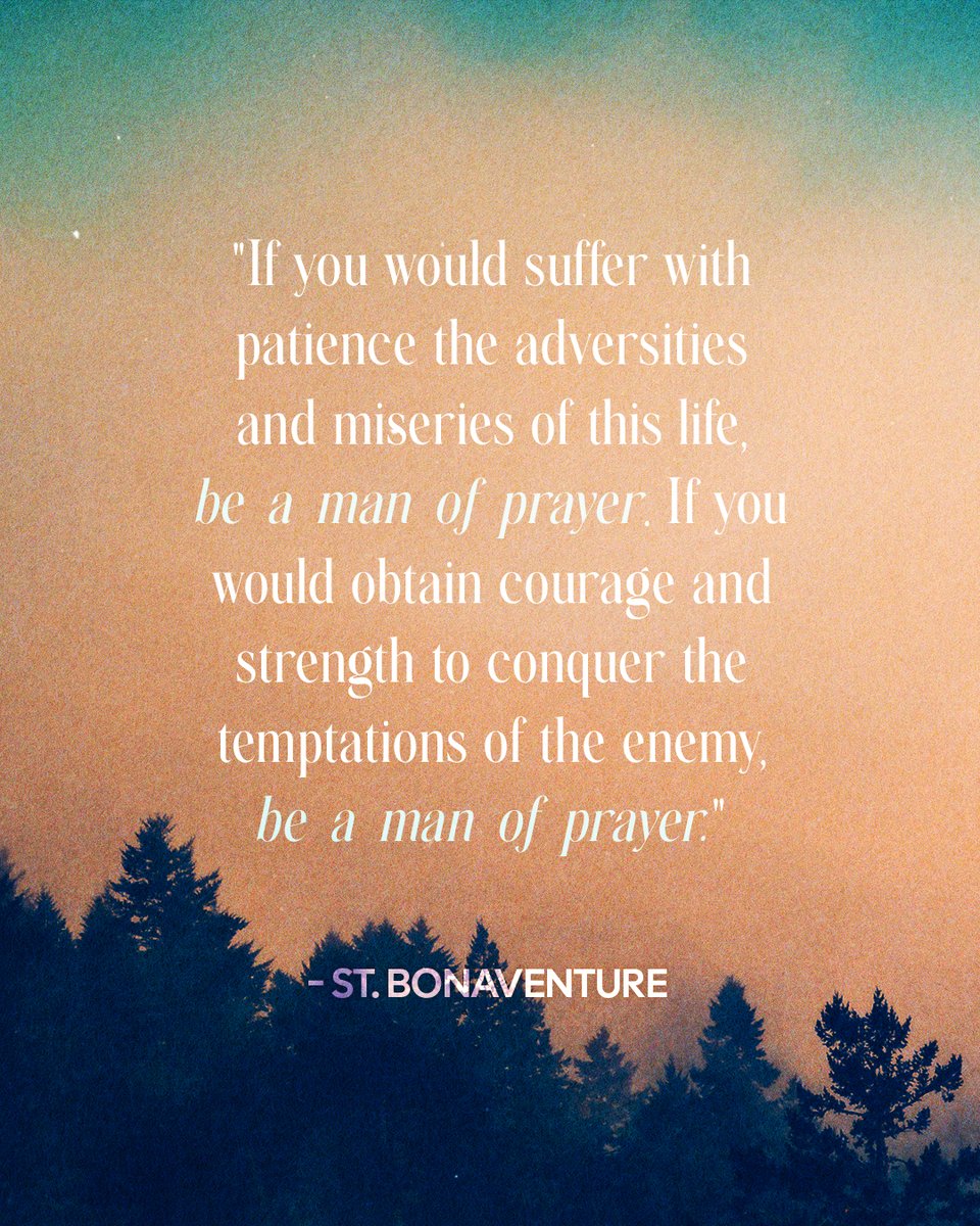 Be a person of prayer!