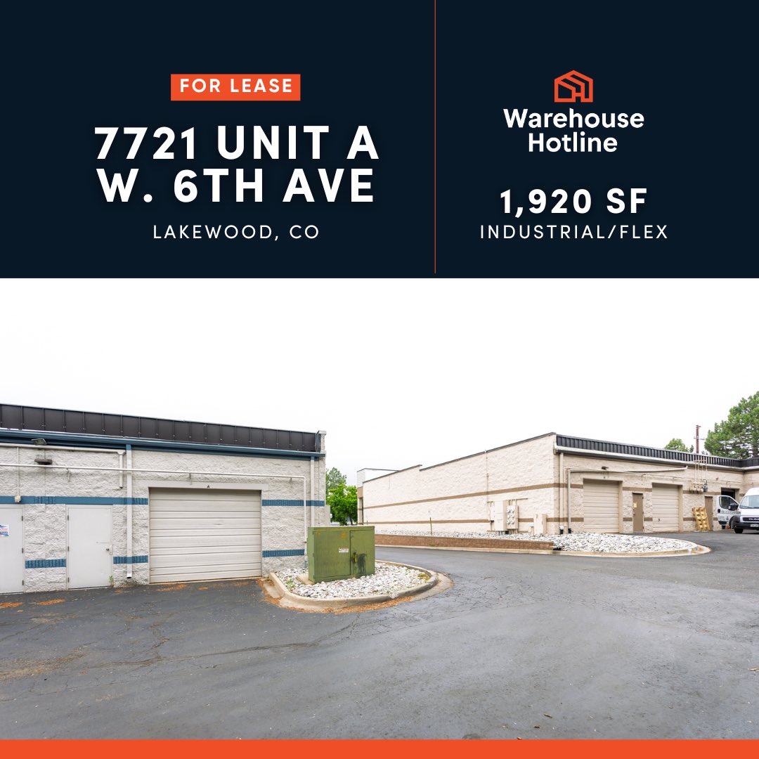 AvivaRealEstate's tweet image. Denver, Lakewood, Colorado Springs, Greeley, Commerce City.
IOS, Industrial Warehouse & Flex
DM me