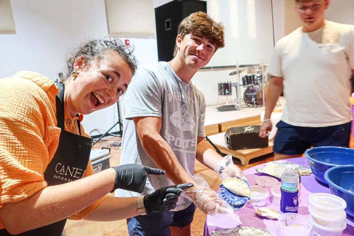 NSUDemonsFB's tweet image. Certified meat pie experts thanks to Cane River National Heritage Area, @nsu_bcm, and @raisingcanes! 🔥
#ForkEm #SummerBridge25