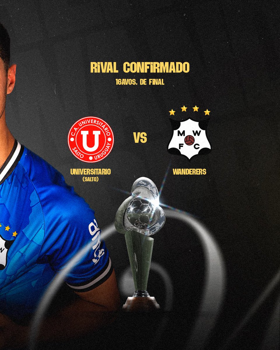 ✅ 𝗥𝗜𝗩𝗔𝗟 𝗖𝗢𝗡𝗙𝗜𝗥𝗠𝗔𝗗𝗢

Visitaremos nuevamente a Universitario de Salto por los 16avos de final de la Copa AUF Uruguay.