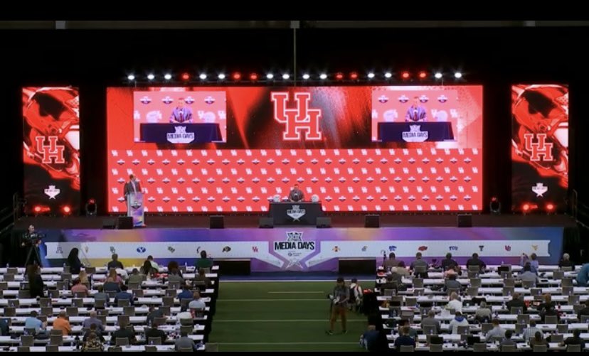 <a href="/CJVogel_OTF/">CJ Vogel</a> <a href="/SEC/">Southeastern Conference</a> I have to admit. Yormark and the #Big12 really went above and beyond with the production of their Big 12 Media Days. The sec looks kinda depressing