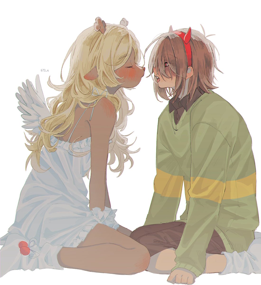 673_q's tweet image. #deltarune #kriselle