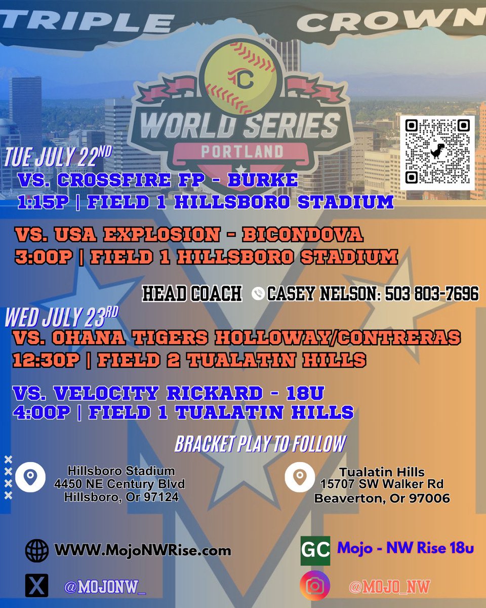 SahdayaN's tweet image. My schedule for next week in the TCS World Series in Portland! Last one best one! @MojoNW_ @VaquerasSB @Coach_G_CMU @CoachStockdale2 @CoachSims_JSU @CoachBerry33 @colomesasb @CoachGJCary @IdahoStateSB @wsusoftball @lauraberg44 @BeaverSoftball @hunter_hays27 @GarrettSkelton5